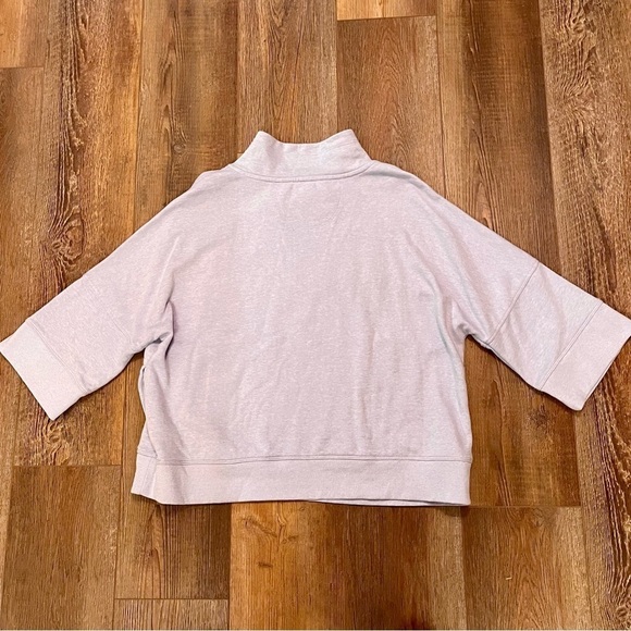 Calvin Klein Performance Womens L Embroidered Logo Pocketed Sweatshirt Lavender - Picture 2 of 11